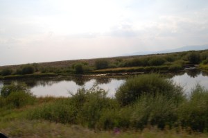 7 August 2012 Big Hole River Wisdom Sun in clouds