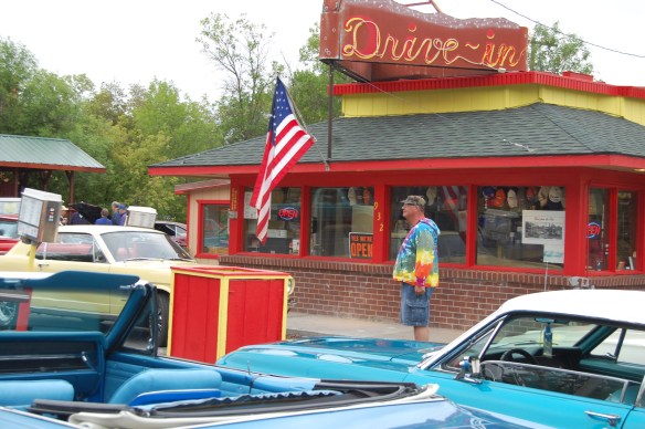 15 August 2012 RB DriveIn Me with flag